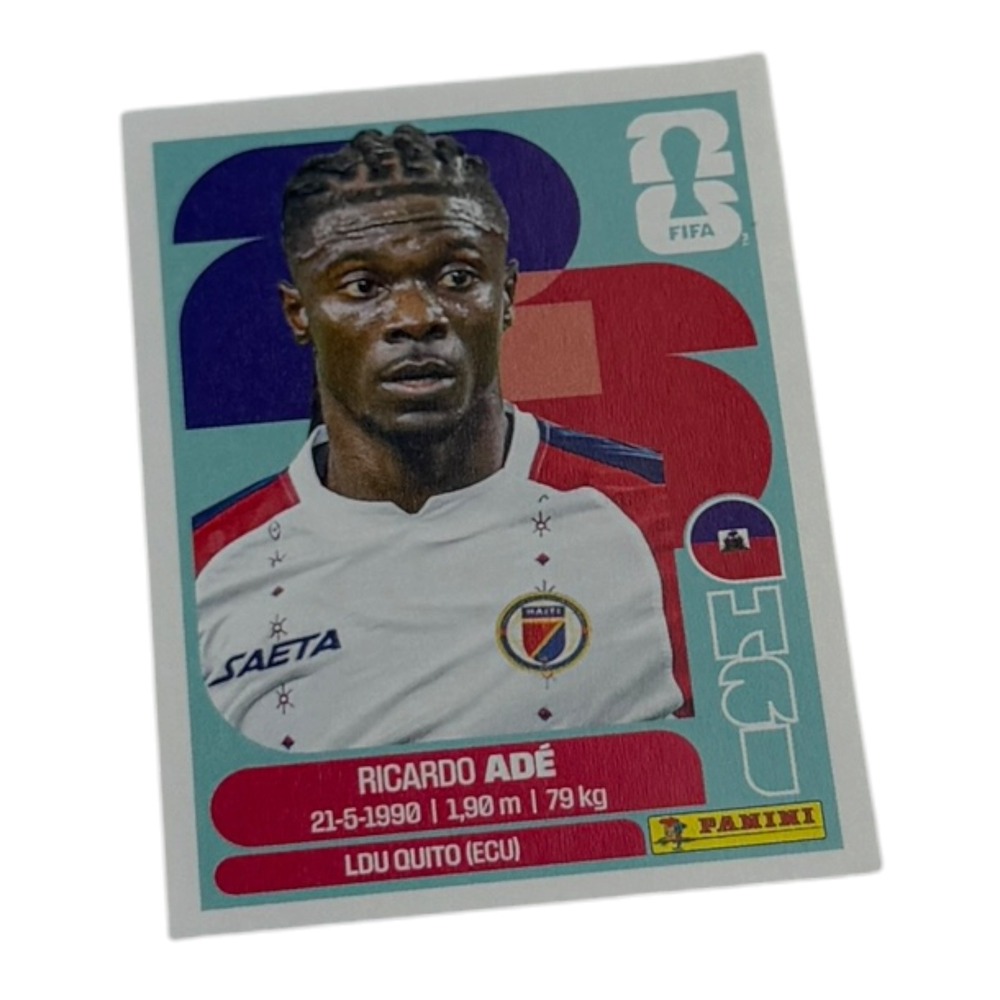 Panini FIFA World Cup 2026 Ricardo Ade Haiti HAI 6 Soccer Sticker LDU Quito